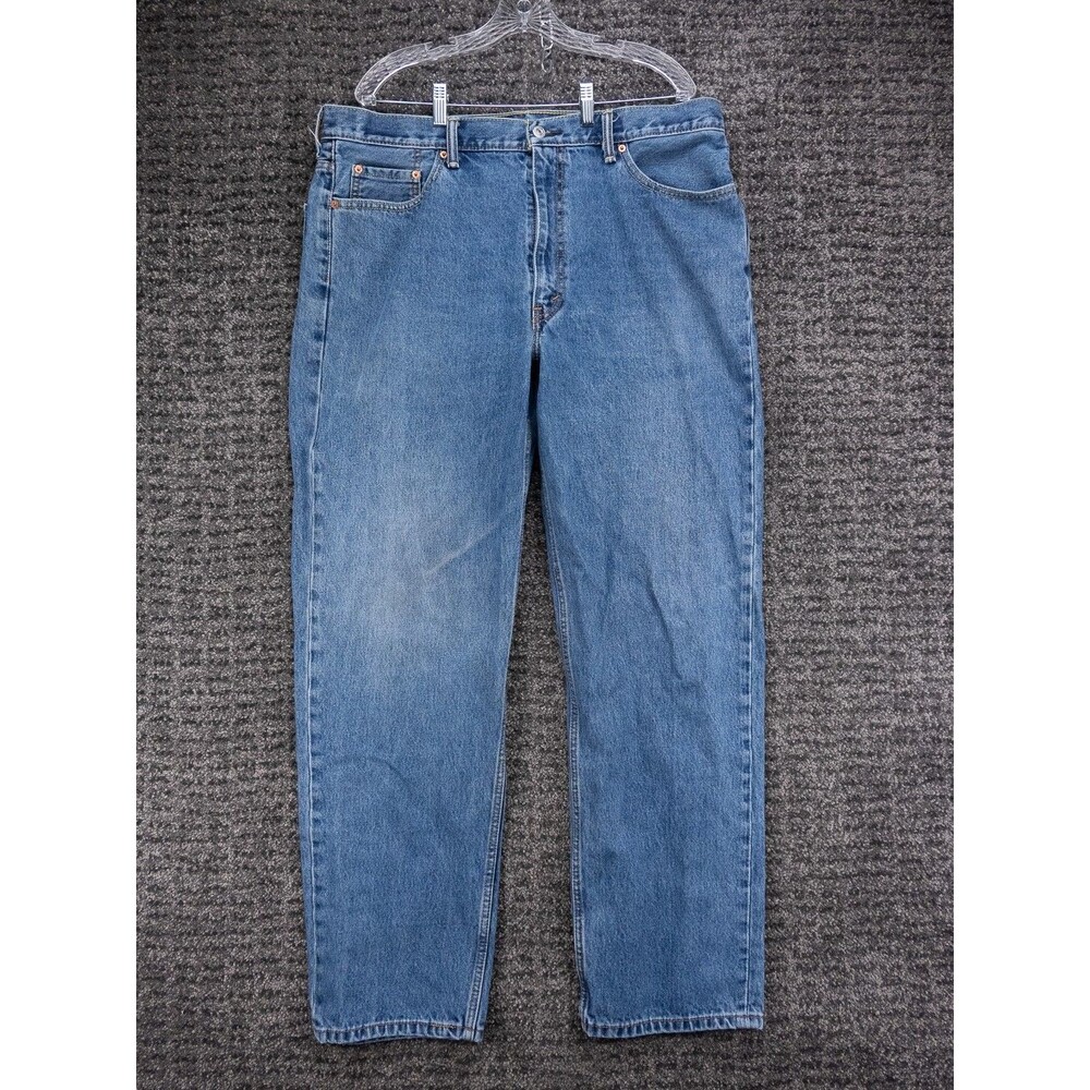 Levis 550 Jeans Mens 40x34 Actual 39x33 Blue Relaxed Fit Slight Taper Denim